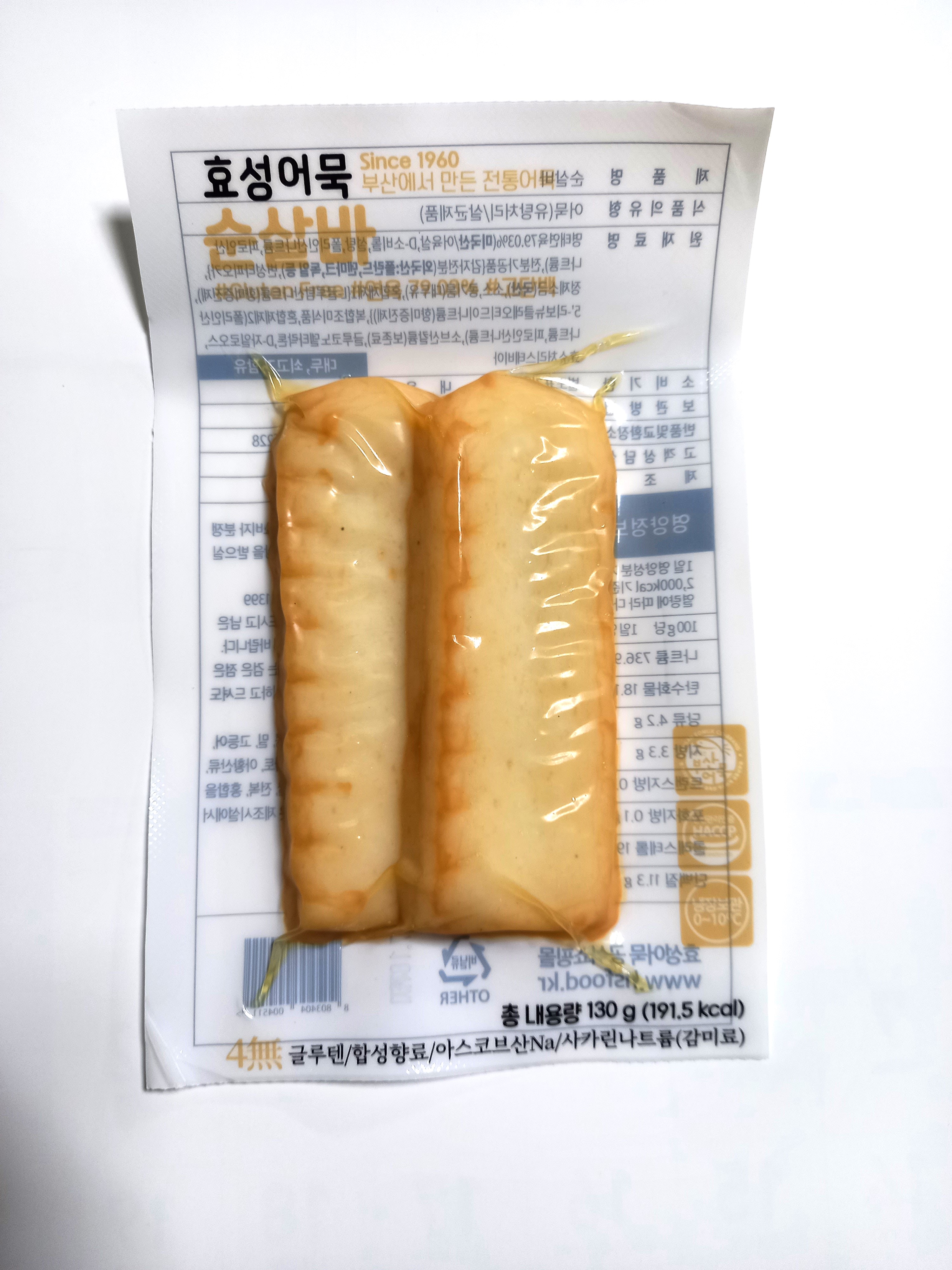 효성어묵 순살바 130g