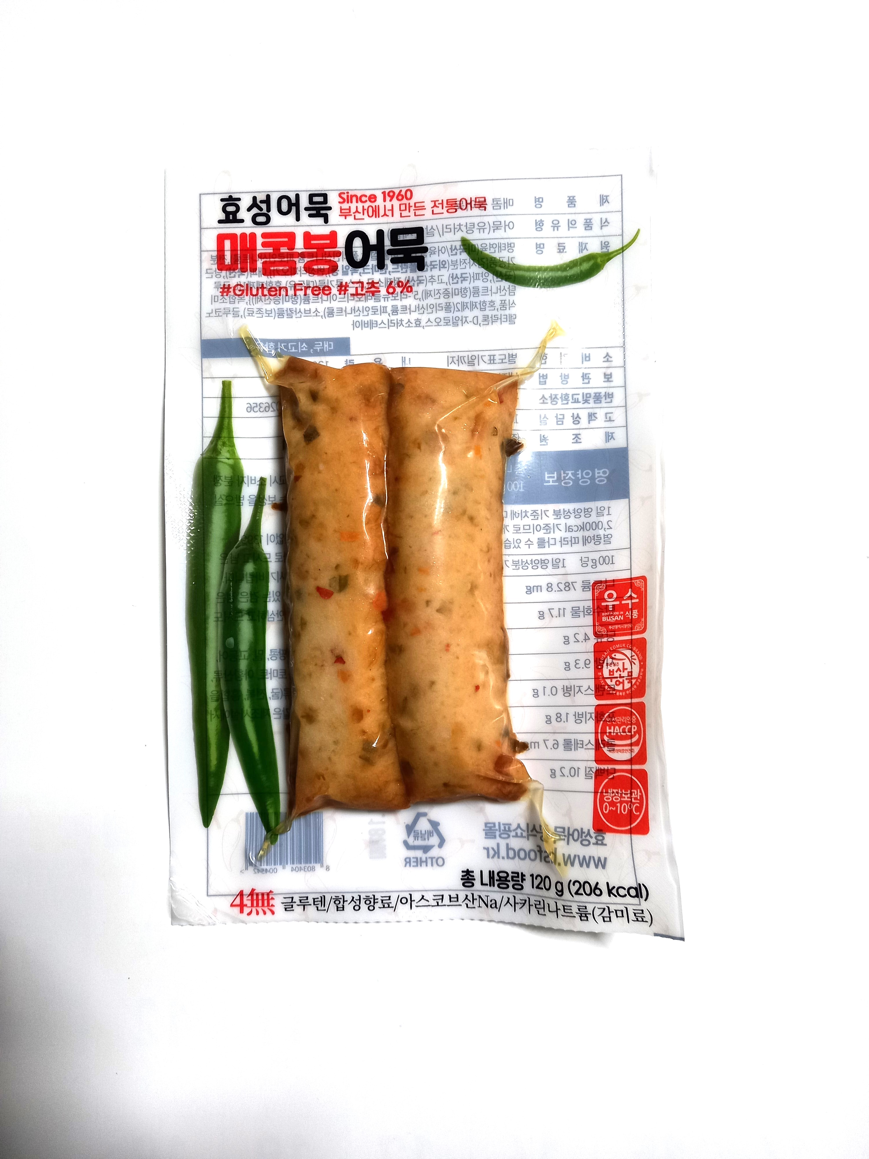 효성어묵 매콤봉어묵 120g