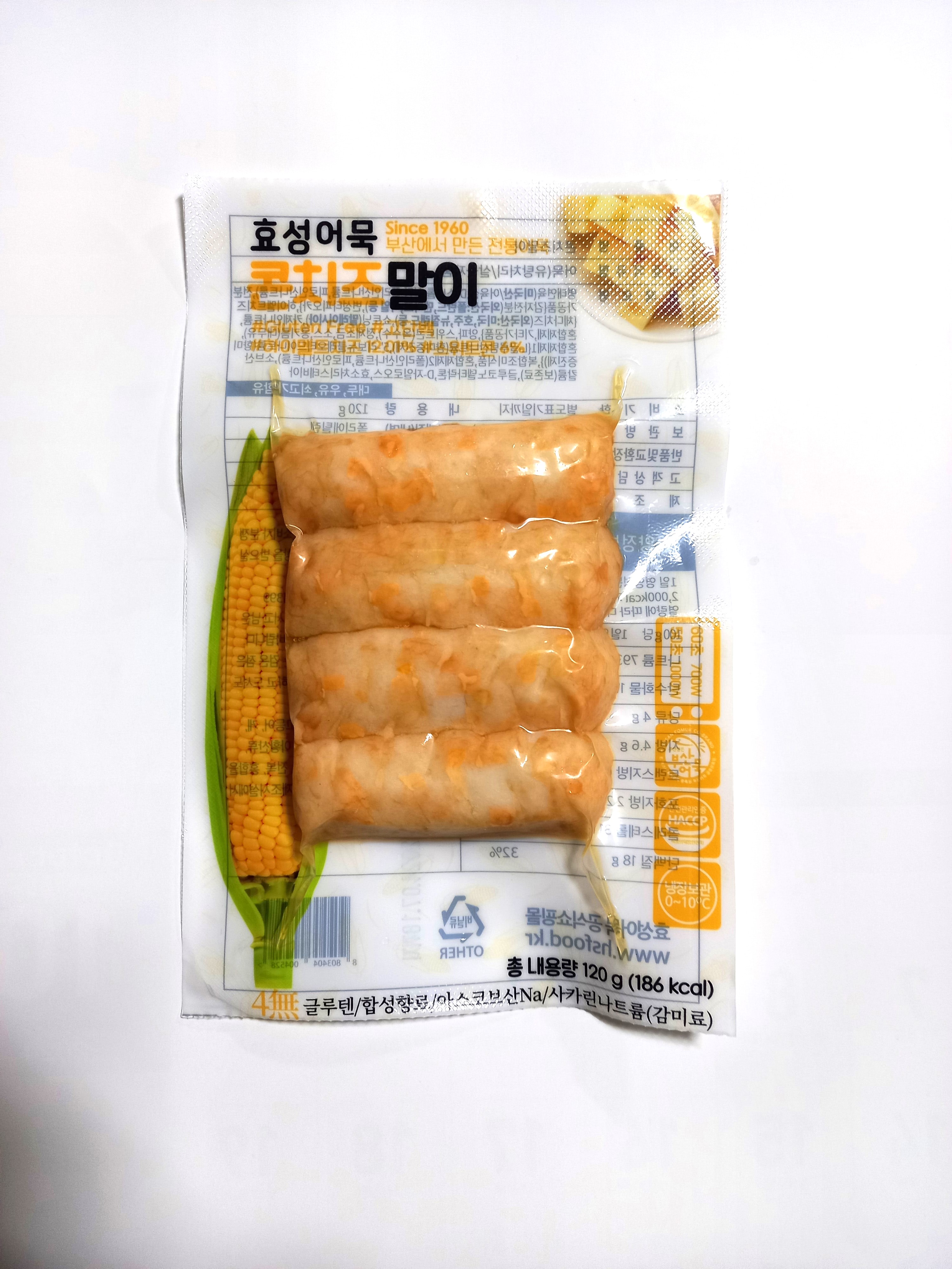효성어묵 콘치즈말이 120g